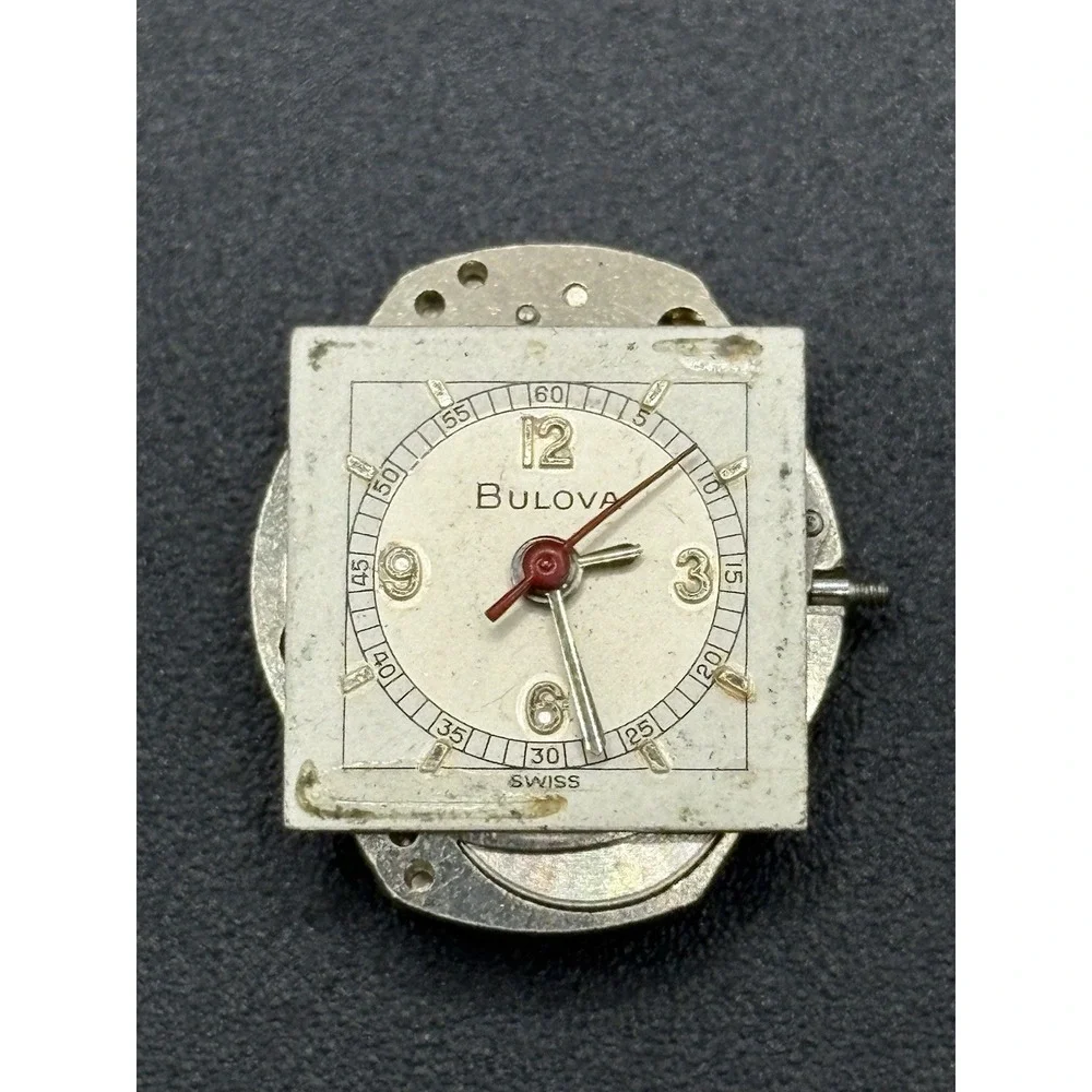 Bulova Ladies Watch Movement 6CFC Free Balance As-Is D15